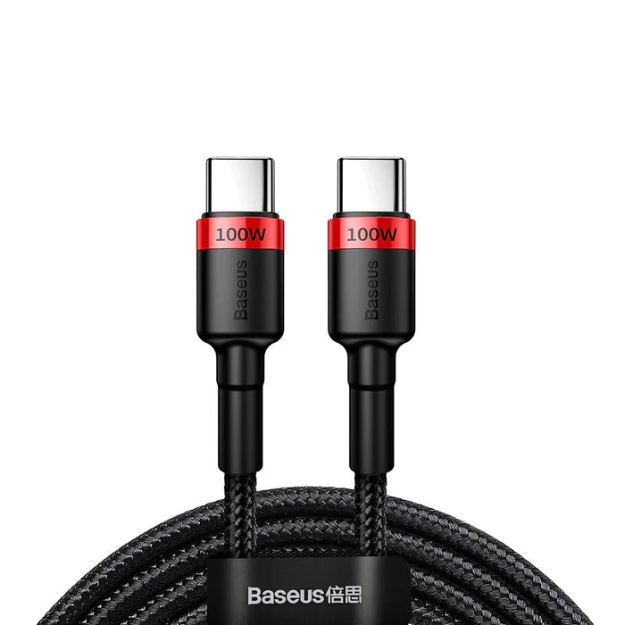 Baseus Cafule 100W Type-C to Type-C fast charging data cable in Pakistan