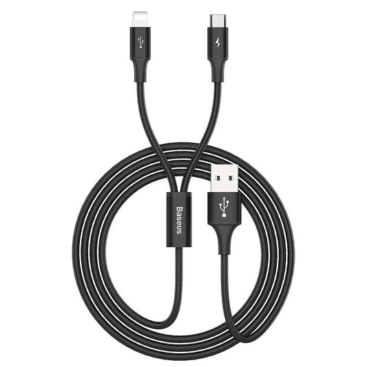 Baseus Rapid Series 2-in-1 Lightning and Micro-USB charging cable