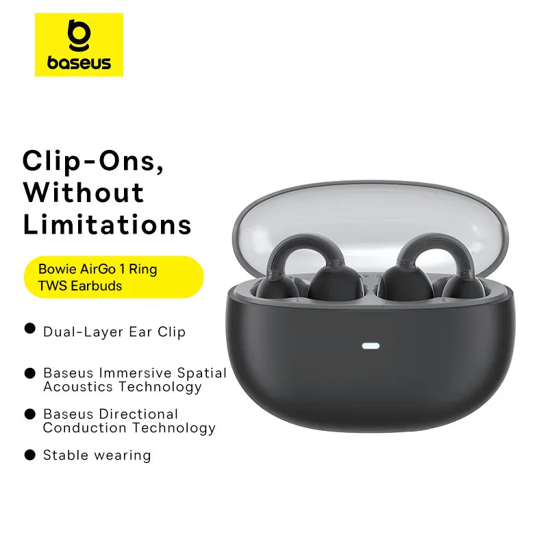 Baseus AirGo 1 Ring earbuds clip-on design