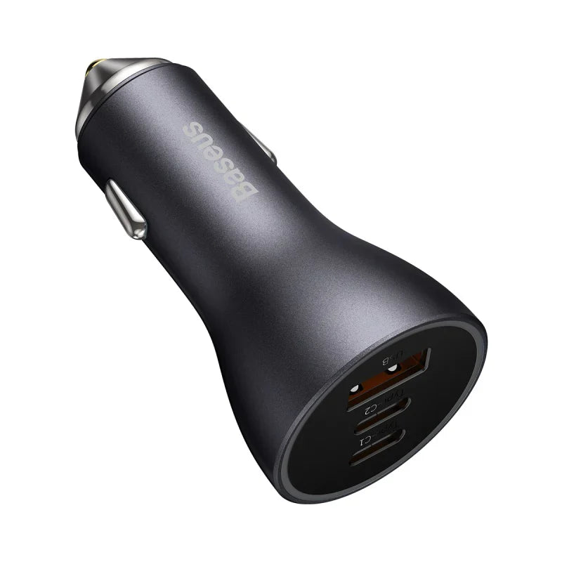 Baseus car charger 2 USB-C and 1 USB-A ports