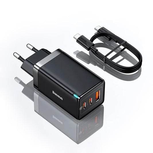 Baseus GaN5 Pro 65W fast charger black with cable
