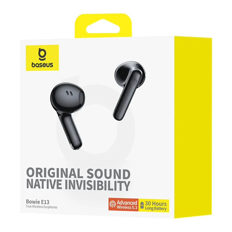 Baseus Bowie E13 Wireless Earbuds (Black/White)
