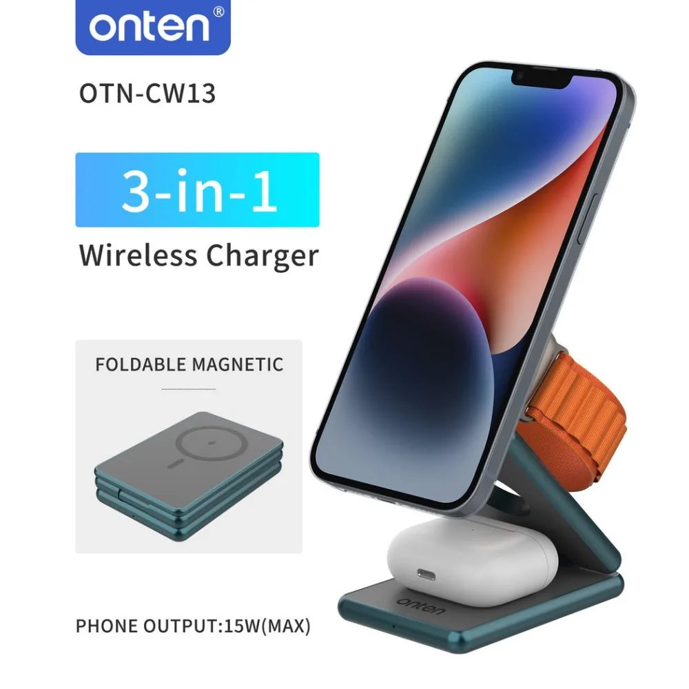 Onten OTN-CW13 3-in-1 magnetic wireless charger