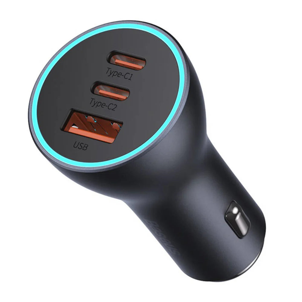 Baseus Golden Contactor Pro 65W triple port car charger