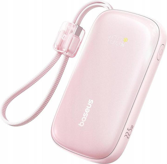 Baseus EnerFill FC21 QPow 3 Ultra 20000mAh 45W Power Bank with Detachable Cable — Natural Titanium