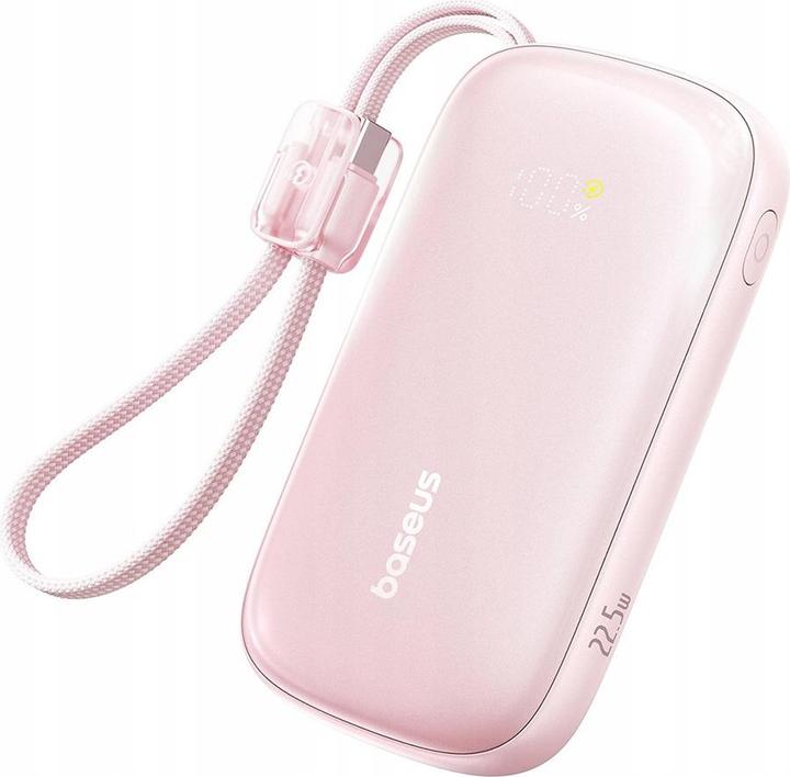 Baseus EnerFill FC21 QPow 3 Ultra 20000mAh 45W Power Bank with Detachable Cable — Natural Titanium