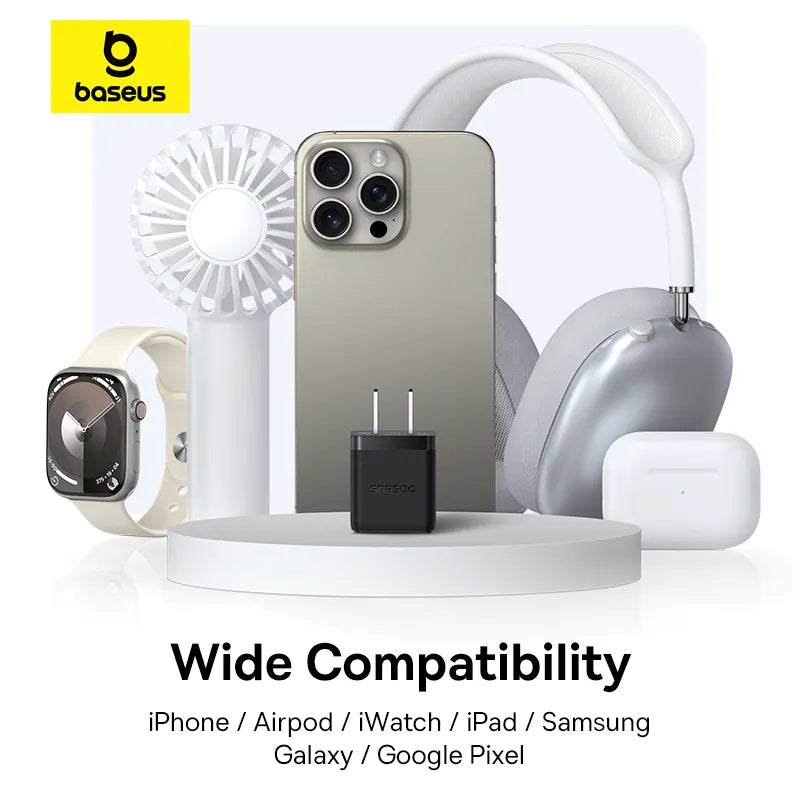 Original Baseus PD QC charger for iPhone and Android